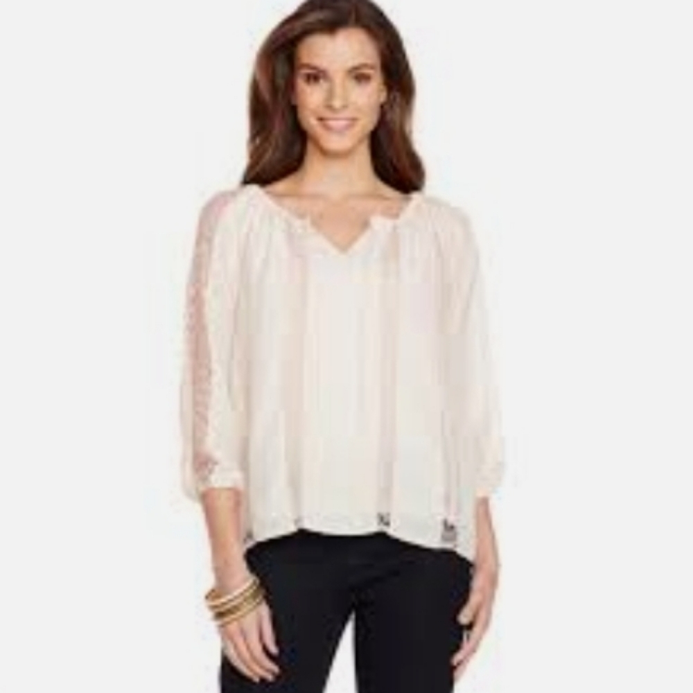 Hot in Hollywood Maya Peasant Blouse